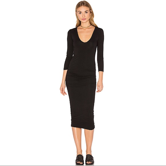 James Perse Dresses & Skirts - JAMES PERSE | Classic V-Neck Skinny Dress